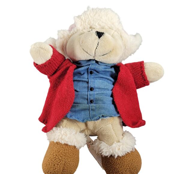 Starbucks 2016 Holiday Teddy Bear Plush Red Jacket 10" Exclusive Stuffed Animal - Picture 2 of 8